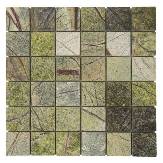 Qualis Ceramica 12" x 12" Chelsea Polished Natural Stone 2" Marble Mosaic