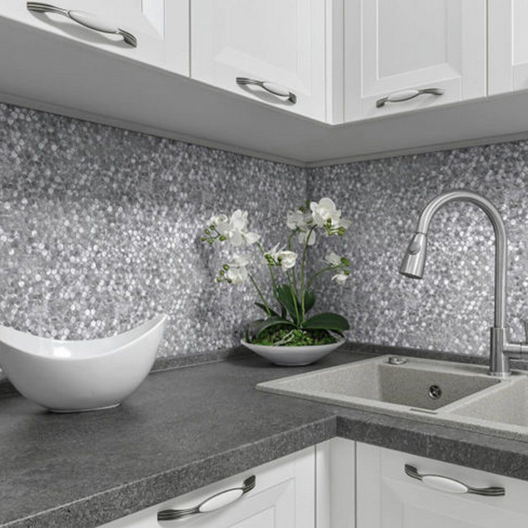 Qualis-Ceramica-12-x-12-Chelsea-Metal-Medium-Hex-Aluminum-Mosaic-Silver