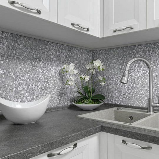 Qualis-Ceramica-12-x-12-Chelsea-Metal-Medium-Hex-Aluminum-Mosaic-Silver