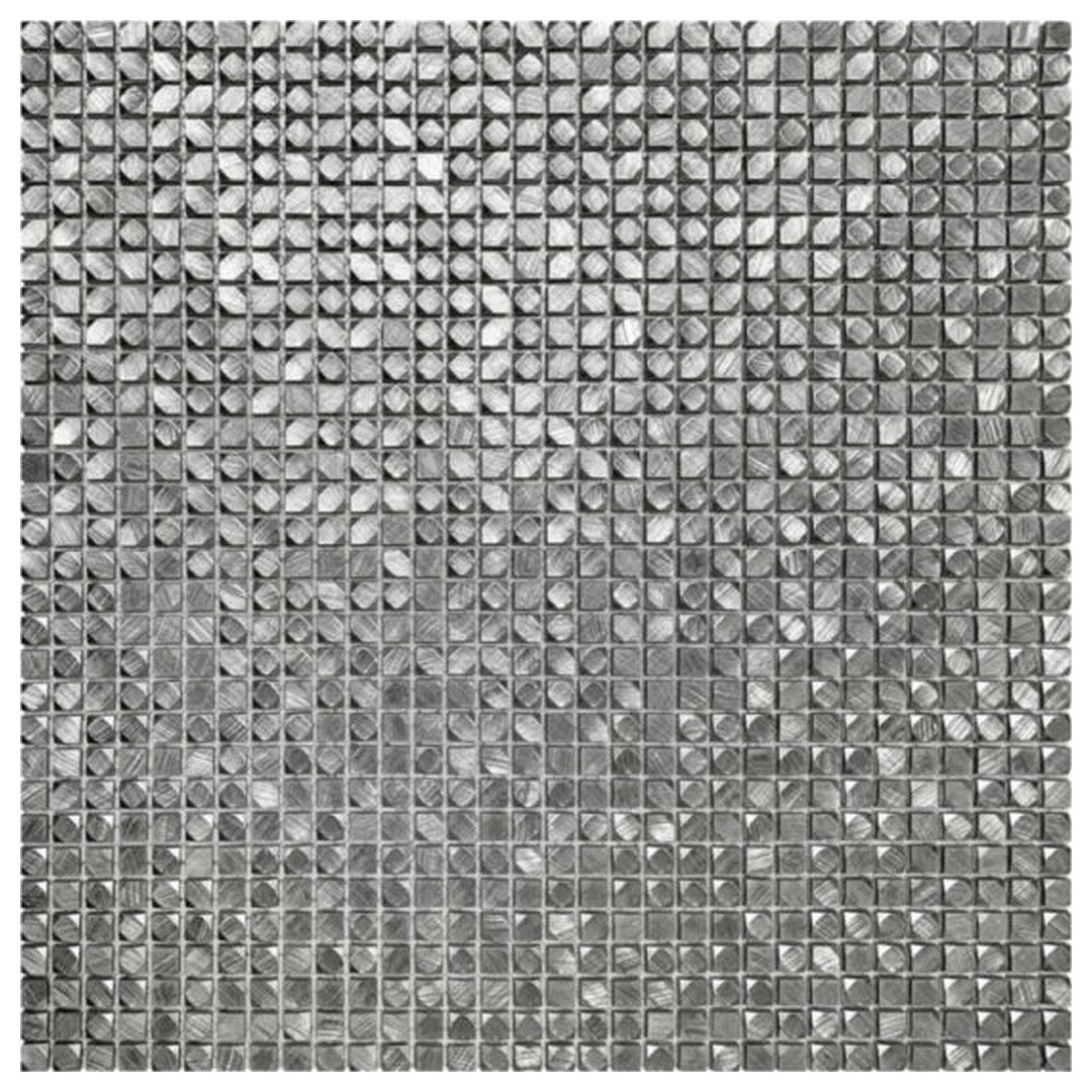 Qualis Ceramica 12" x 12" Chelsea Metal Mini Hex Aluminum Mosaic