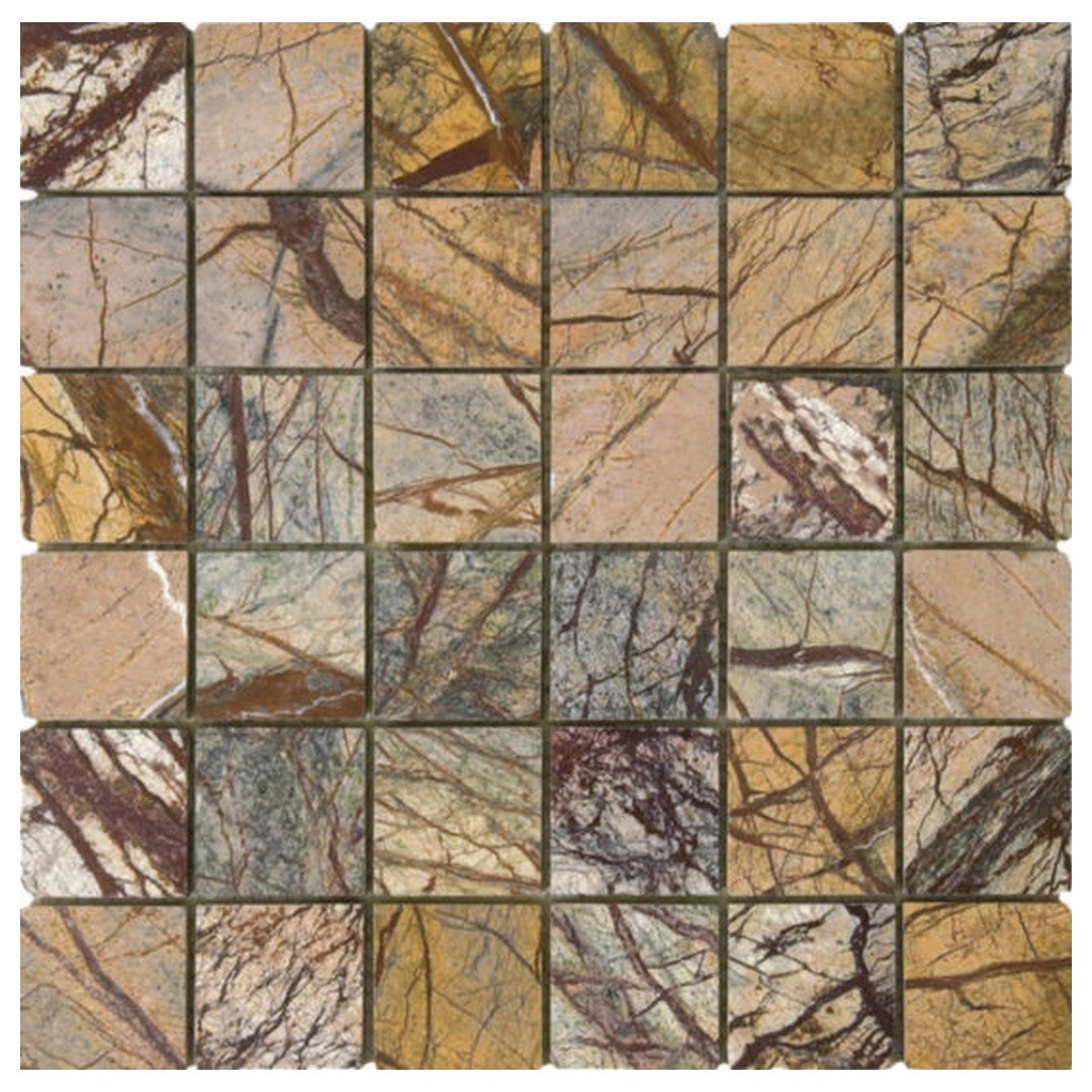 Qualis Ceramica 12" x 12" Chelsea Polished Natural Stone 2" Marble Mosaic