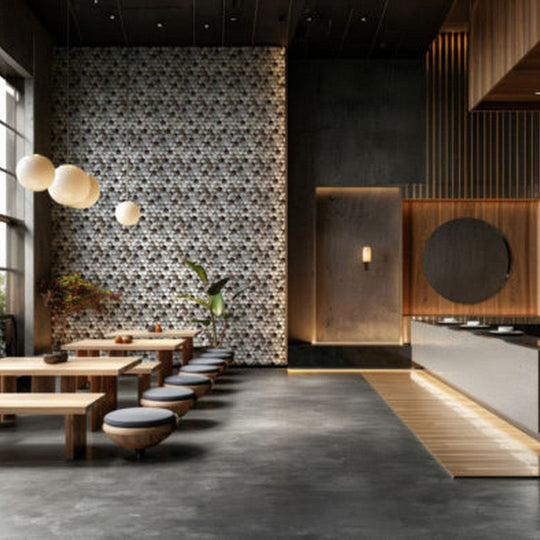 Qualis-Ceramica-12-x-12-Chelsea-Aluminum-Hex-Mosaic-19-Brown