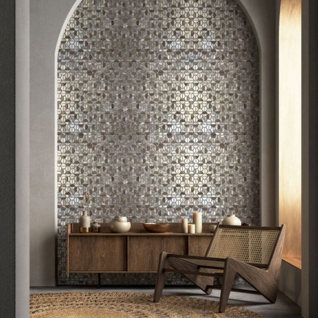 Qualis-Ceramica-12-x-14-Chelsea-Aluminum-Marble-Semi-Circle-19-Mosaic-Brown