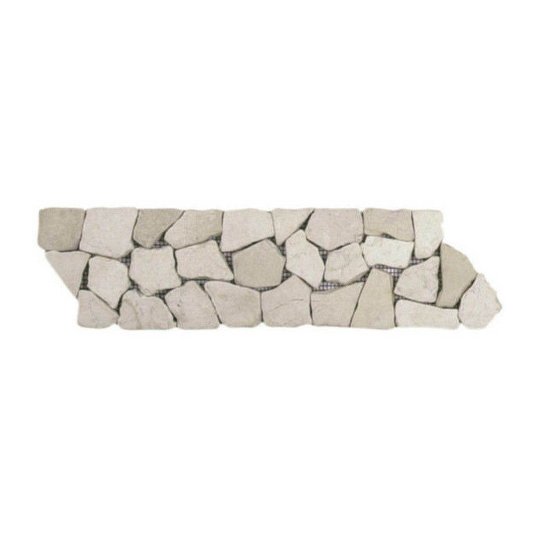 Qualis Ceramica 4" x 12" Chelsea Natural Stone Opus Mosaic Border