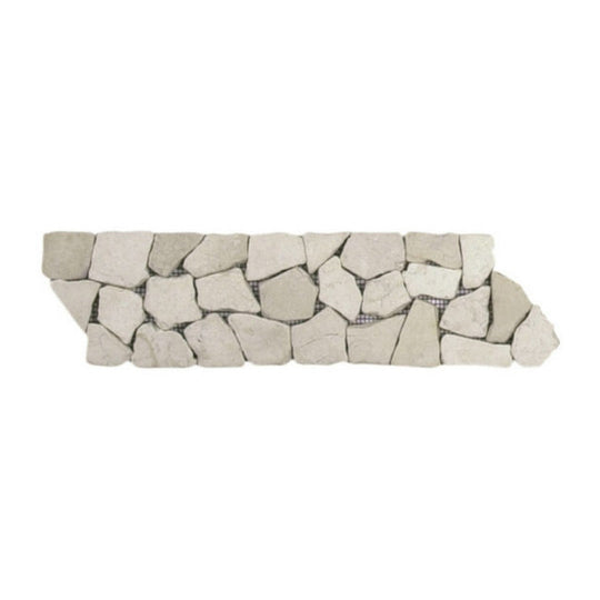 Qualis Ceramica 4" x 12" Chelsea Natural Stone Opus Mosaic Border
