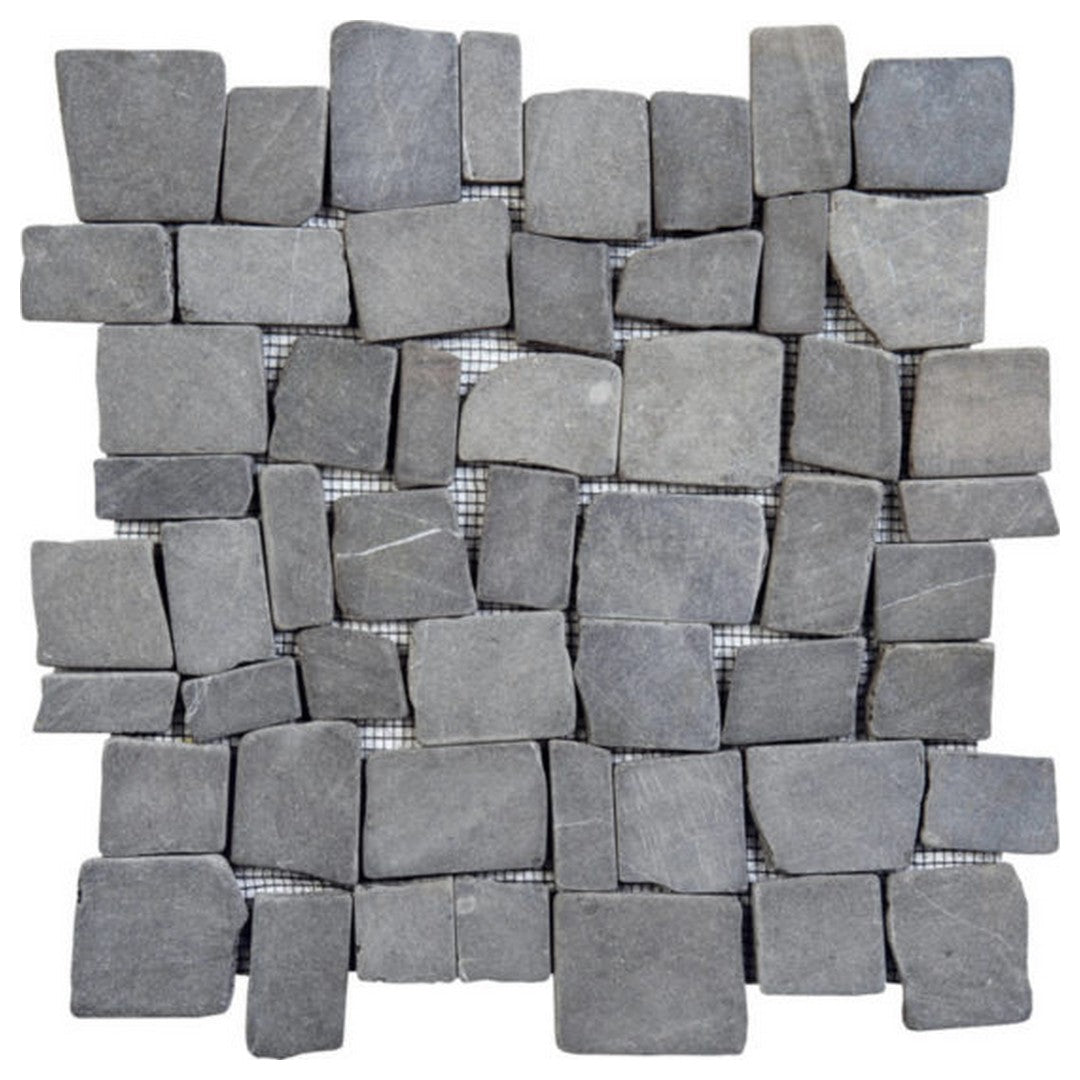 Qualis Ceramica 12" x 12" Chelsea Natural Stone Cubic Opus Marble Mosaic