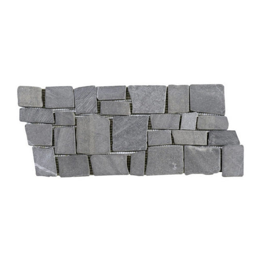 Qualis Ceramica 5.5" x 12" Chelsea Natural Stone Cubic Marble Opus Border