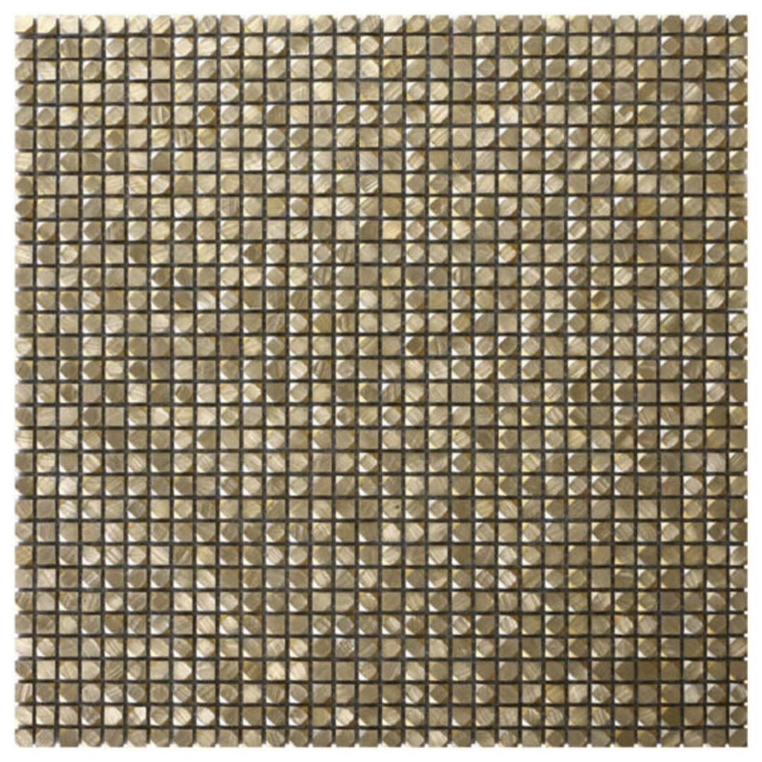 Qualis Ceramica 12" x 12" Chelsea Metal Mini Hex Aluminum Mosaic