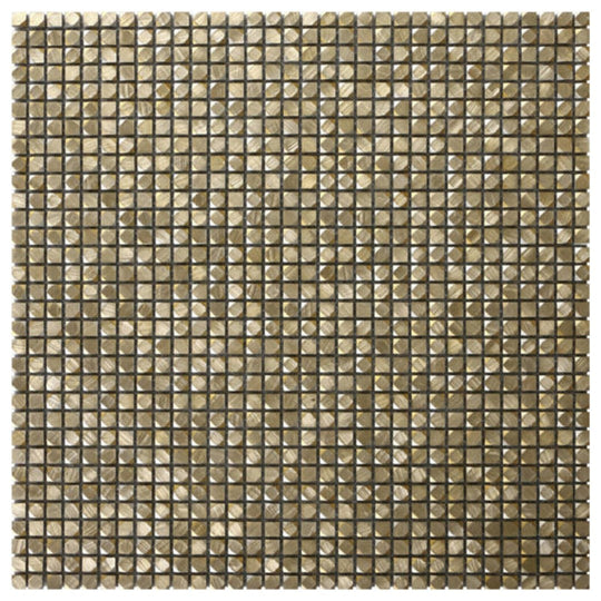 Qualis Ceramica 12" x 12" Chelsea Metal Mini Hex Aluminum Mosaic
