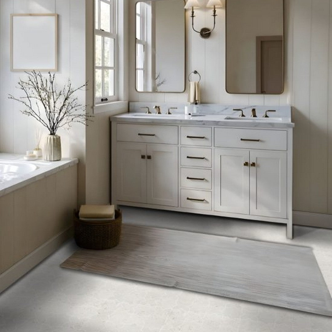 Qualis-Ceramica-12-x-12-Chelsea-Marble-3-Cross-&-Star-Mosaic-Cross-&-Star-Beige