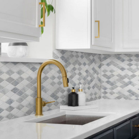 Qualis-Ceramica-11.4-x-11.3-Chelsea-Honed-Marble-Diamond-Mosaic-Grey-White-Multicolor