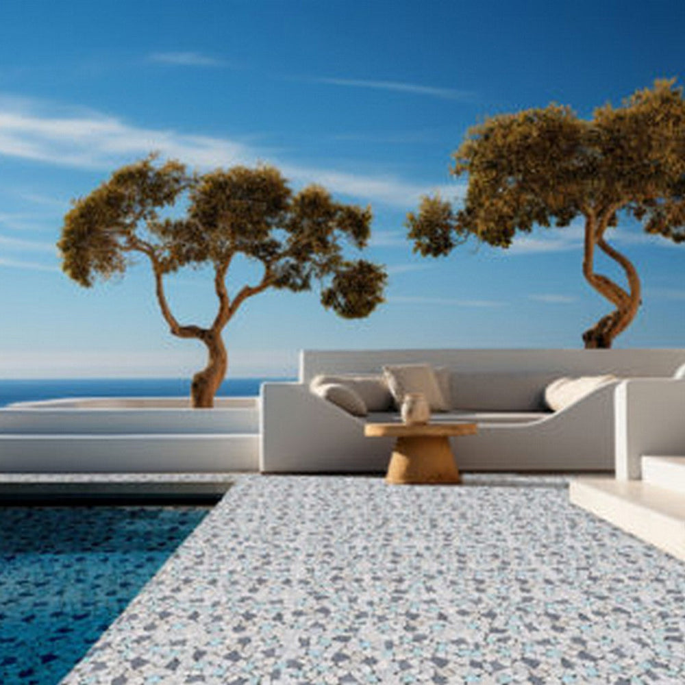 Qualis-Ceramica-12-x-12-Chelsea-Mixed-Material-Mini-Opus-Marble-Mix-Glass-Mosaic-Beige-Grey-Marble-Mix-&-Green