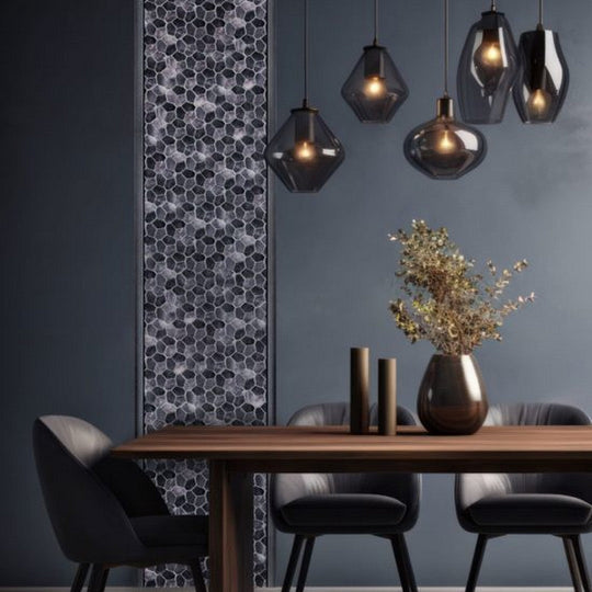 Qualis-Ceramica-11.4-x-12.2-Chelsea-Natural-Stone-Aluminum-Mix-Hex-Mosaic-Grey