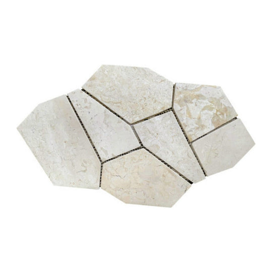 Qualis Ceramica 12" x 12" Chelsea Natural Stone Opus Marble Meshed Mounted Mosaic