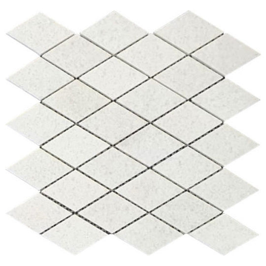 Qualis Ceramica 11.4" x 11.3" Chelsea Honed Marble Diamond Mosaic