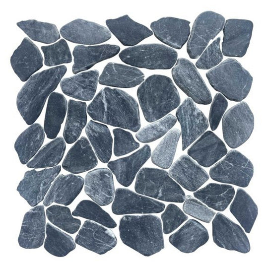 Qualis Ceramica 12" x 12" Chelsea Matte Natural Stone Mini Opus Marble Mosaic