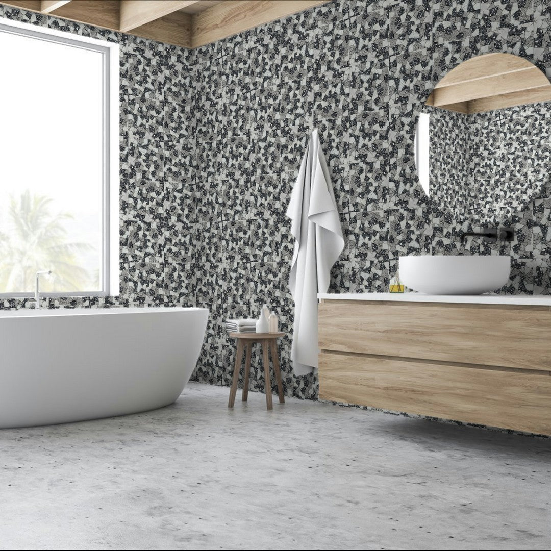 Qualis-Ceramica-12-x-12-Chelsea-Natural-Stone-Mini-Opus-Terrazzo-Marble-Mosaic-White-Grey-Black-Mix