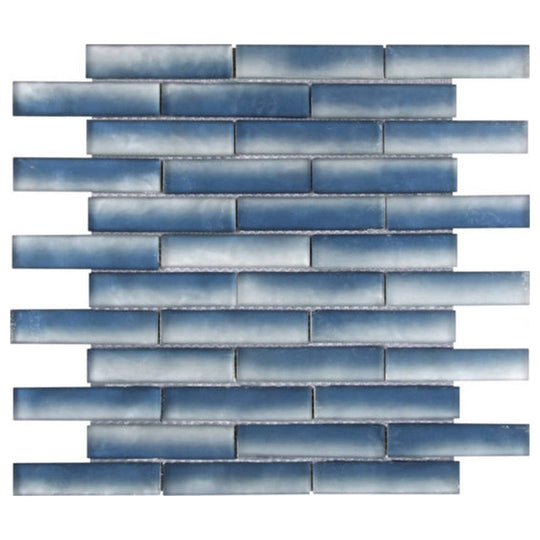 Qualis Ceramica 11.7" x 11.8" Chelsea Matte Glass Mix Baguette Mosaic