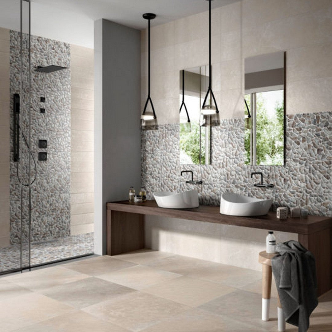 Qualis-Ceramica-12-x-12-Chelsea-Glass-Pebble-Marble-Pattern-Mix-Mosaic-Grey-Beige-Mix-