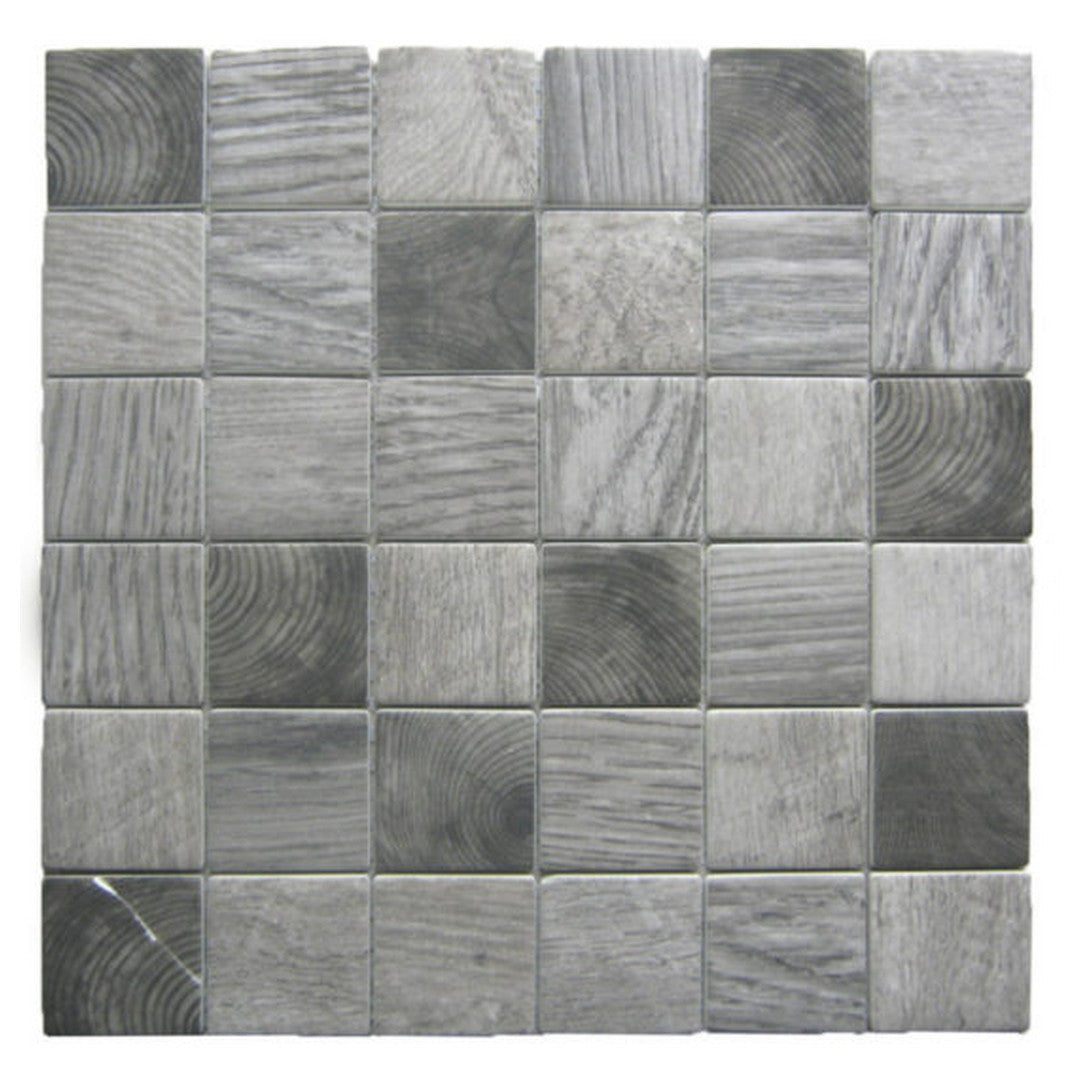 Qualis Ceramica 12" x 12" Chelsea Glass 2" Recycled Mix Mosaic