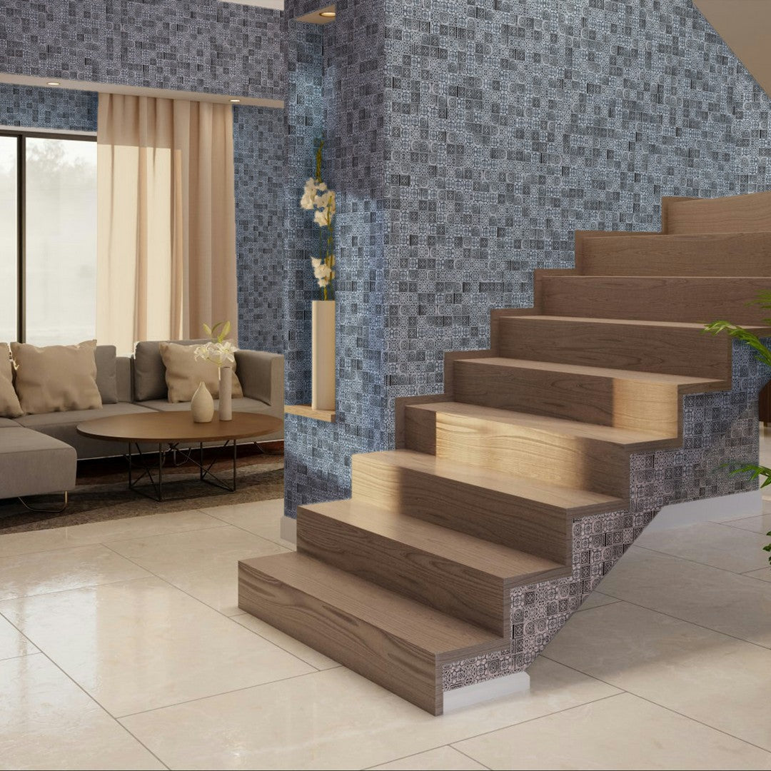 Qualis-Ceramica-12-x-12-Chelsea-Glass-2-Patchwork-Pattern-Mosaic-White-Grey-