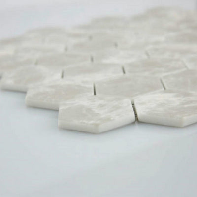 Qualis Ceramica 12" x 12" Marseilles Matte Natural Stone 2" Hex Mosaic