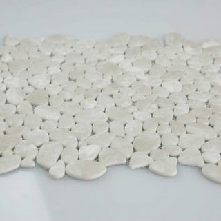 Qualis Ceramica 12" x 12" Marseilles Matte Natural Stone 2" Pebble Mosaic
