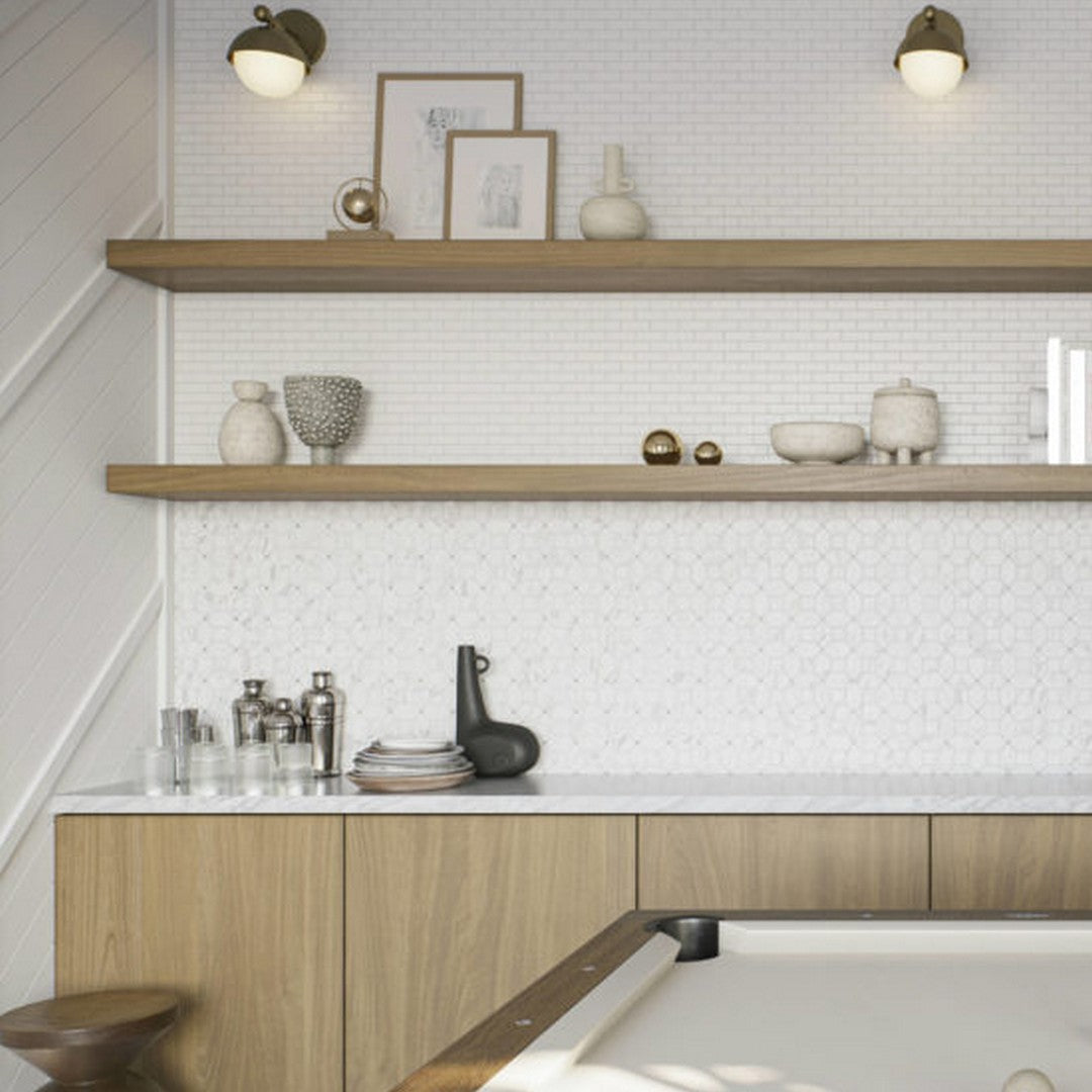 Qualis-Ceramica-11-x-11-Hamptons-Porcelain-Offset-Daisy-Wall-Mosaic-Offset-Daisy