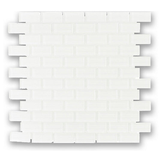 Qualis Ceramica 11" x 11" Hamptons Porcelain Offset Daisy Wall Mosaic