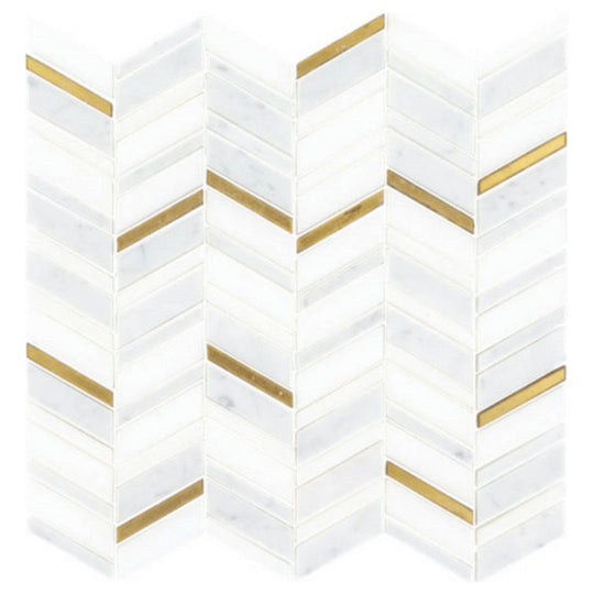 Qualis Ceramica 11" x 11" Hamptons Natural Stone Mosaic