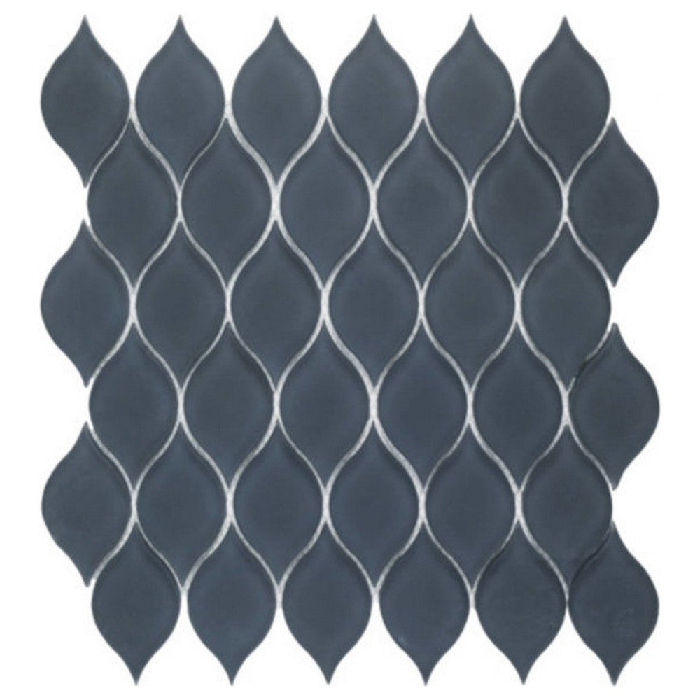 Qualis Ceramica 10" x 11" Hamptons Glass Waves Mosaic