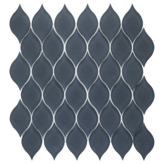 Qualis Ceramica 10" x 11" Hamptons Glass Waves Mosaic