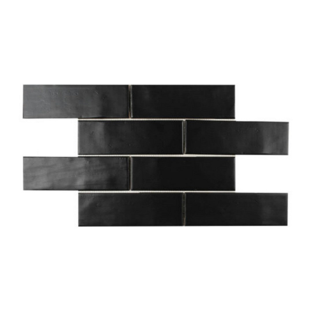 Qualis Ceramica 11" x 16" Hamptons Matte Ceramic Brickwork Mosaic