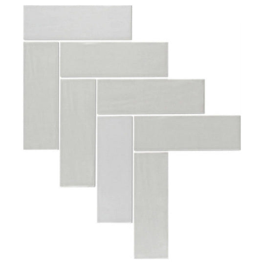 Qualis Ceramica 11" x 15" Hamptons Ceramic Step Up Mosaic