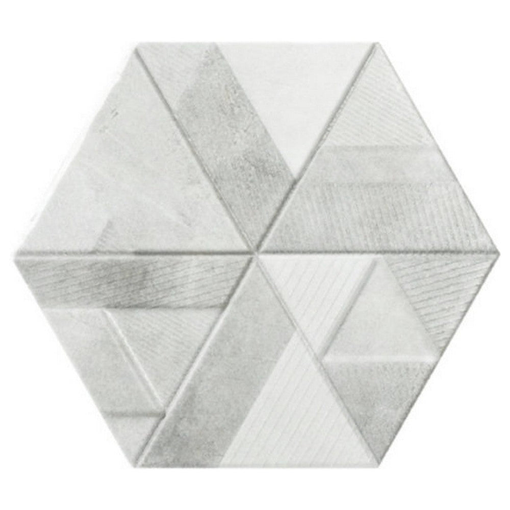 Qualis Ceramica 10" x 11" Hamptons Porcelain Hex Field Wall Tile