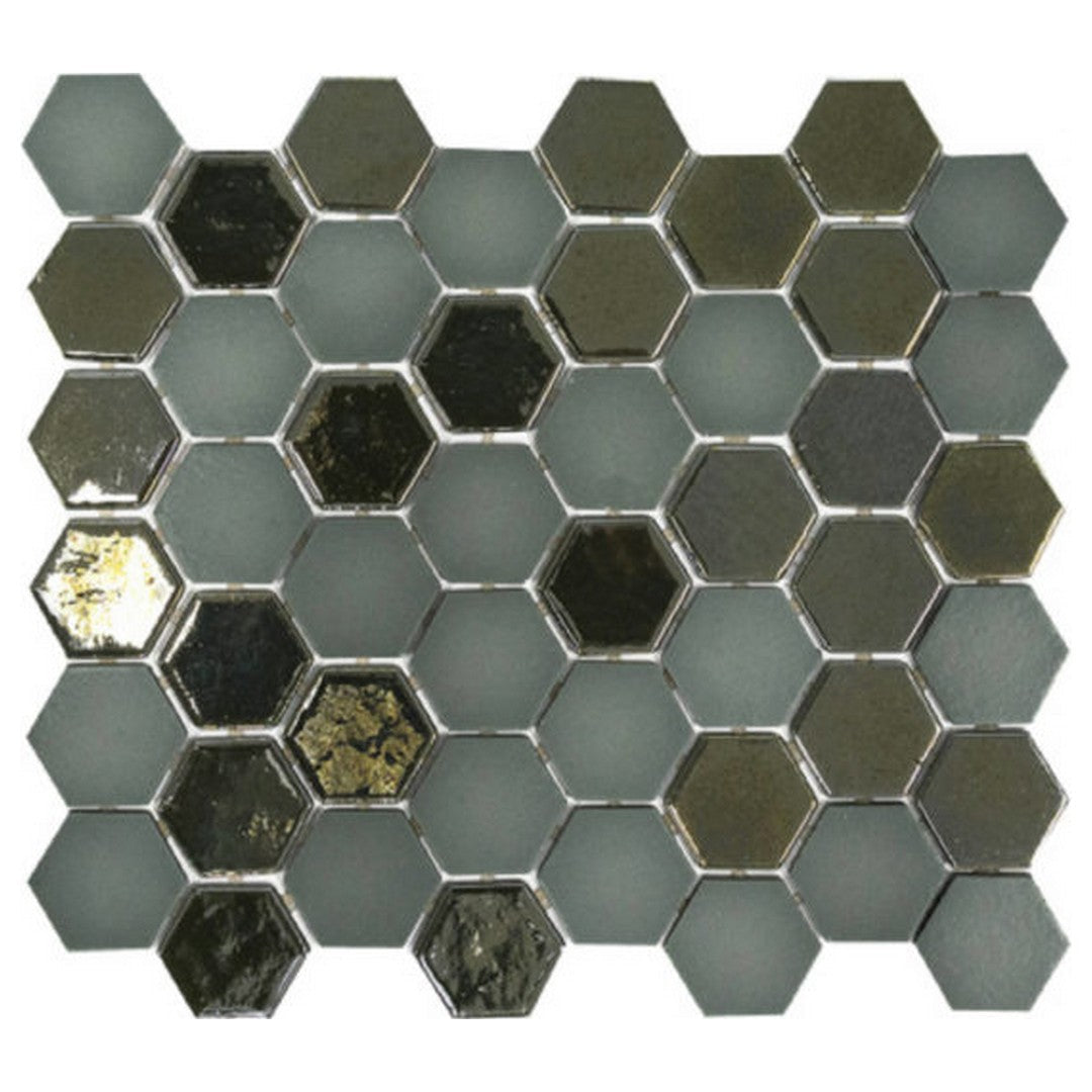 Qualis Ceramica 11" x 13" Hamptons Glass Confetti Mosaic