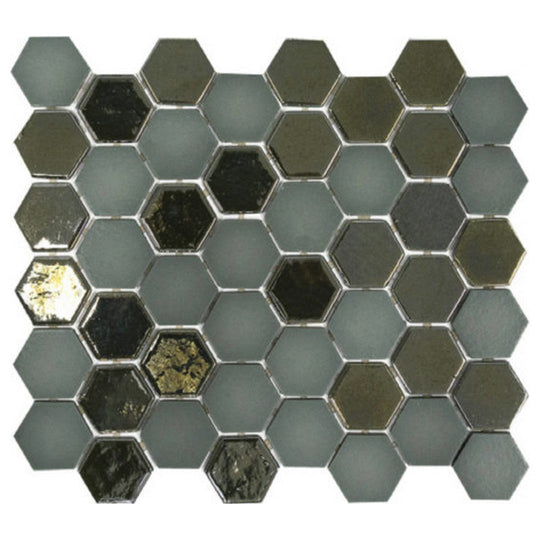 Qualis Ceramica 11" x 13" Hamptons Glass Confetti Mosaic