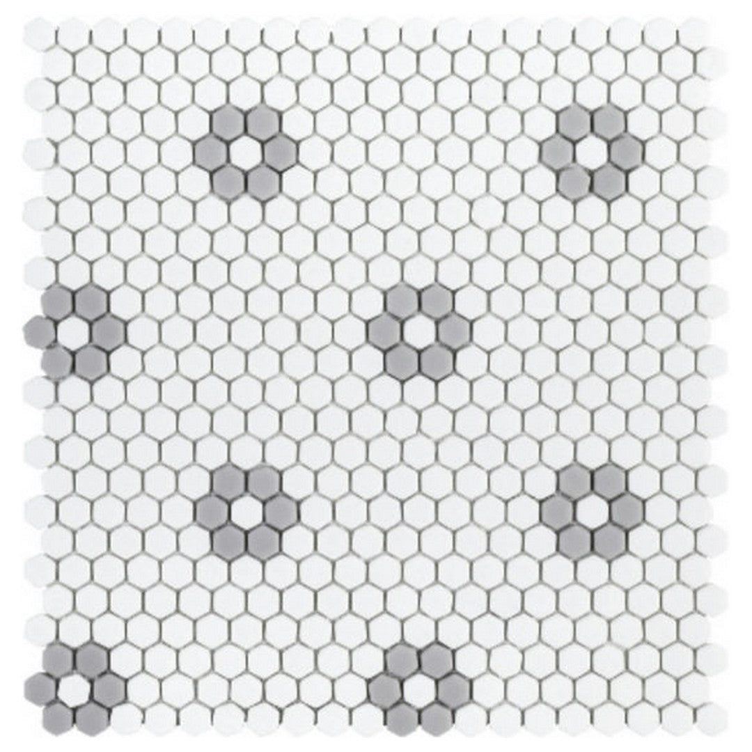 Qualis Ceramica 13" x 13" Hamptons Glass Everly Mosaic