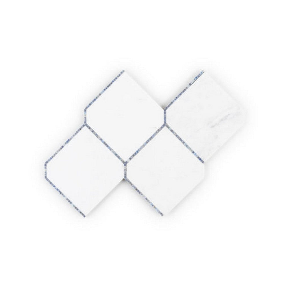 Qualis Ceramica 9" x 13" Hamptons Marble Elm Mosaic