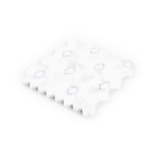 Qualis-Ceramica-8-x-8-Hamptons-Marble-Daffodil-Mosaic-Daffodil-Grey