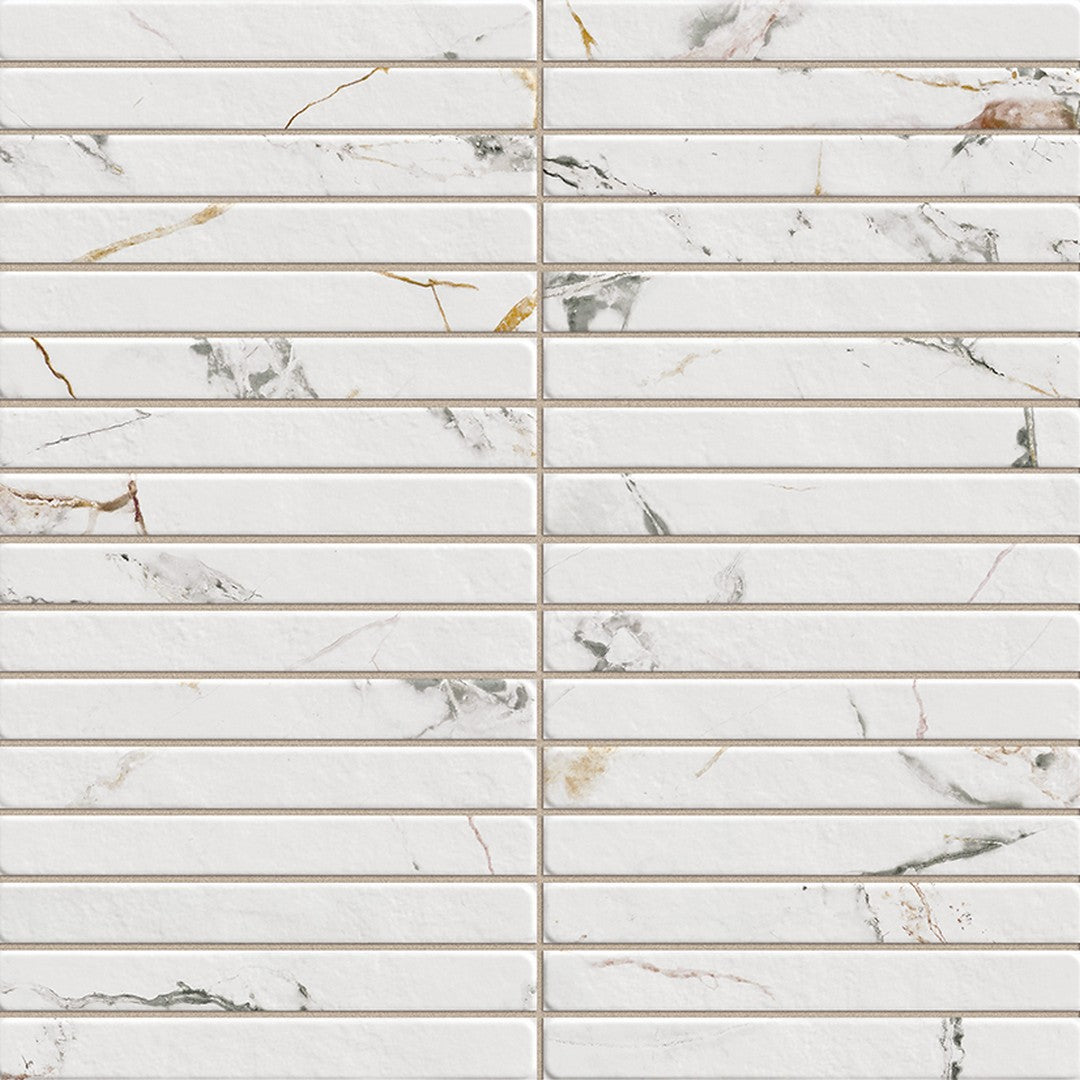 Rickert 14" x 14" LaPlatera Pencil Glossy Ceramic Tile
