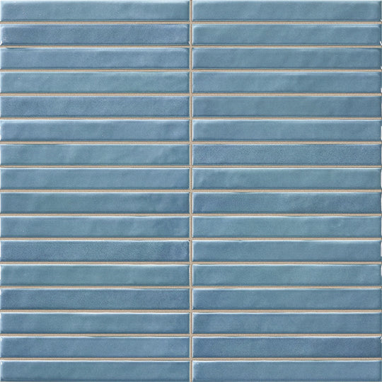 Rickert 14" x 14" LaPlatera Pencil Glossy Ceramic Tile