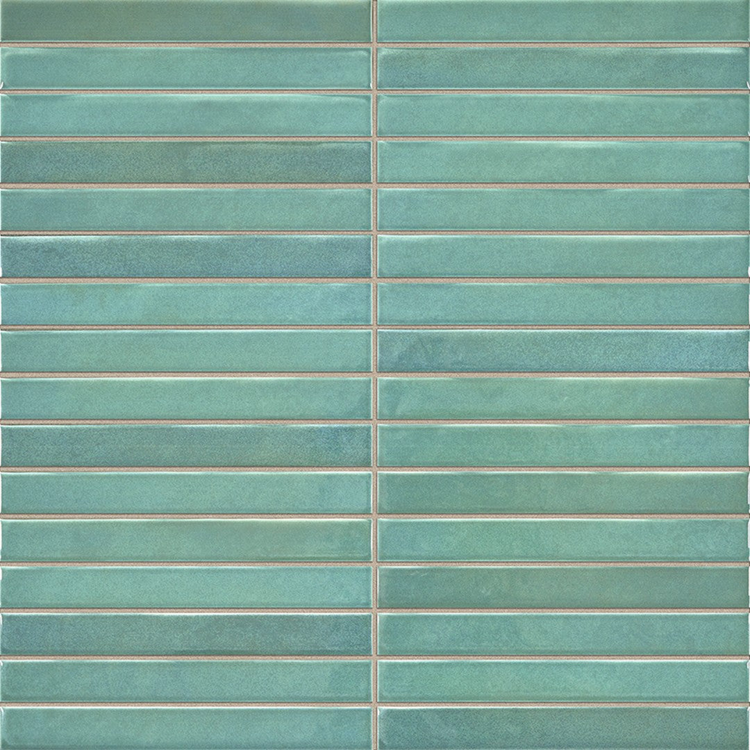 Rickert 14" x 14" LaPlatera Pencil Glossy Ceramic Tile
