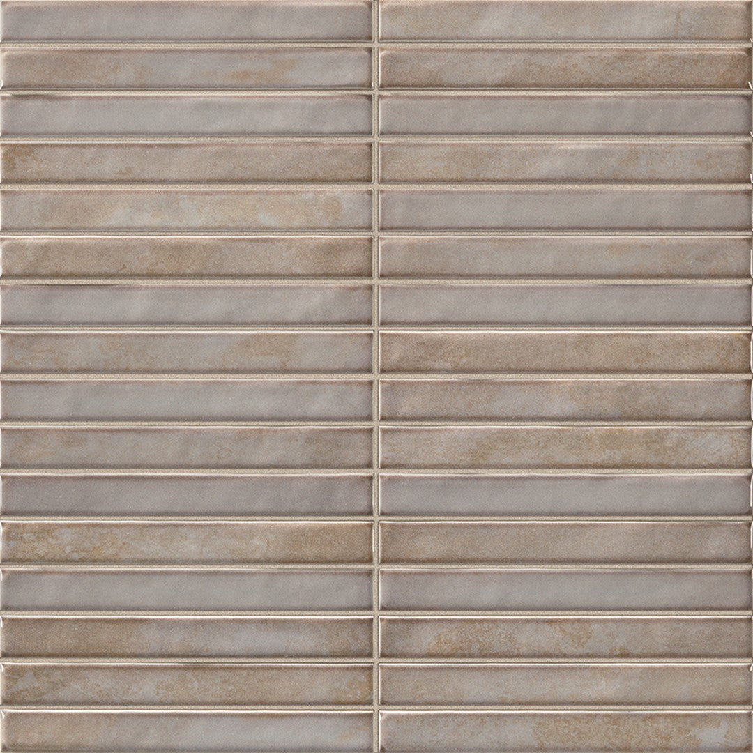 Rickert 14" x 14" LaPlatera Pencil Glossy Ceramic Tile