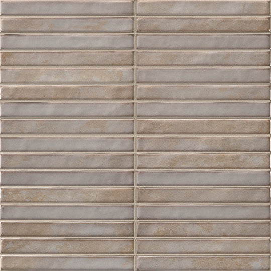 Rickert 14" x 14" LaPlatera Pencil Glossy Ceramic Tile
