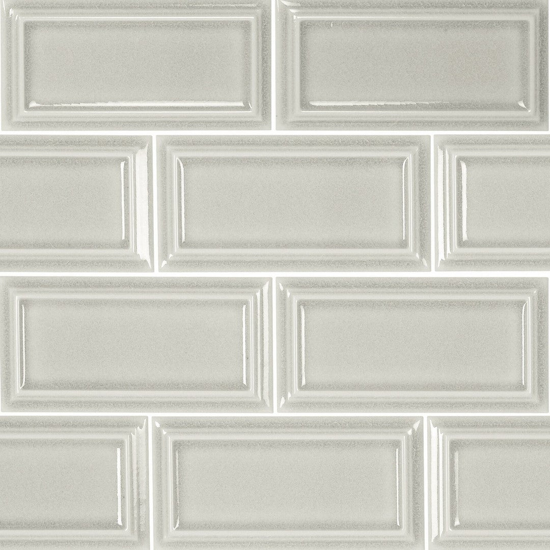 Rickert 12.99" x 12.99" Ape Hamptons Orient Glossy Ceramic 2.5x5" Mosaic