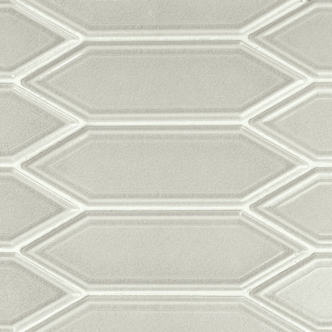 Rickert 11.02" x 12.60" Ape Hamptons Cooper Glossy Ceramic 2x7" Mosaic