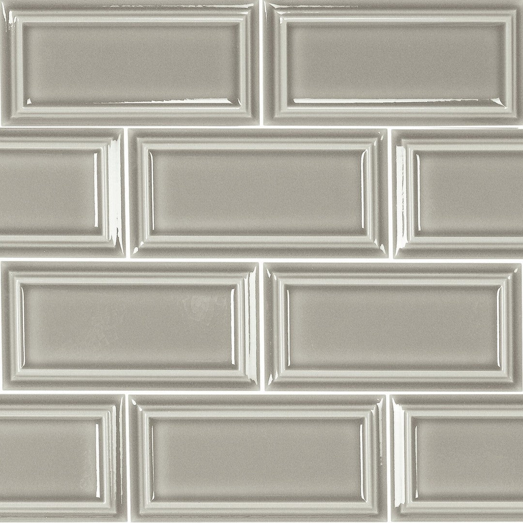 Rickert 12.99" x 12.99" Ape Hamptons Orient Glossy Ceramic 2.5x5" Mosaic