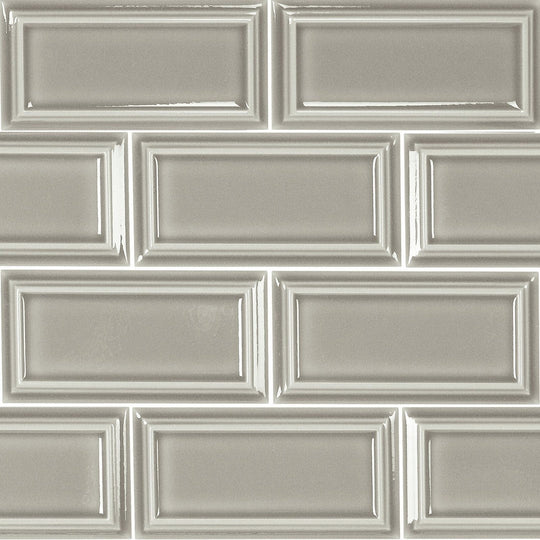 Rickert 12.99" x 12.99" Ape Hamptons Orient Glossy Ceramic 2.5x5" Mosaic