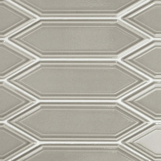 Rickert 11.02" x 12.60" Ape Hamptons Cooper Glossy Ceramic 2x7" Mosaic